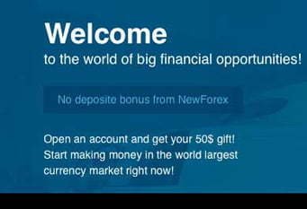 5000¢  NO Deposit Bonus – NewForex