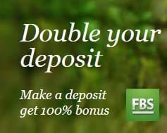 Double your deposit with 100% bonus Forex