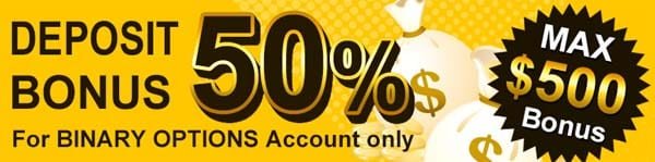 50% Binary Options Deposit Bonus – Hiroseuk