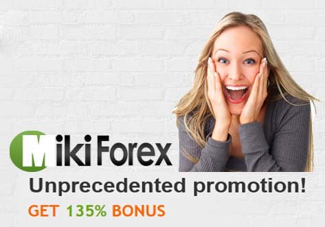 GET 135% FOREX BONUS ON DEPOSIT Unprecedented Promotion