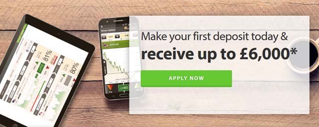 60% Binary Deposit bonus For First Deposit