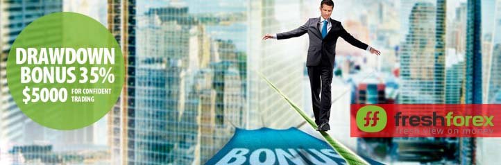 Drawdown Forex bonus 35% Fresh Forex