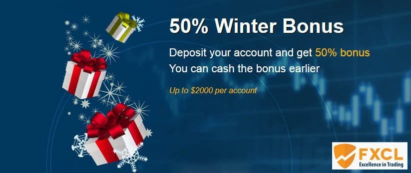 50% Winter Forex Deposit Bonus