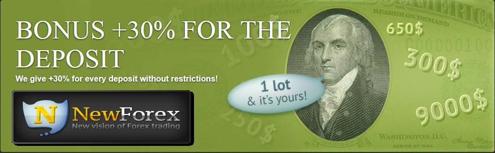 +30% BONUS FOR THE DEPOSIT