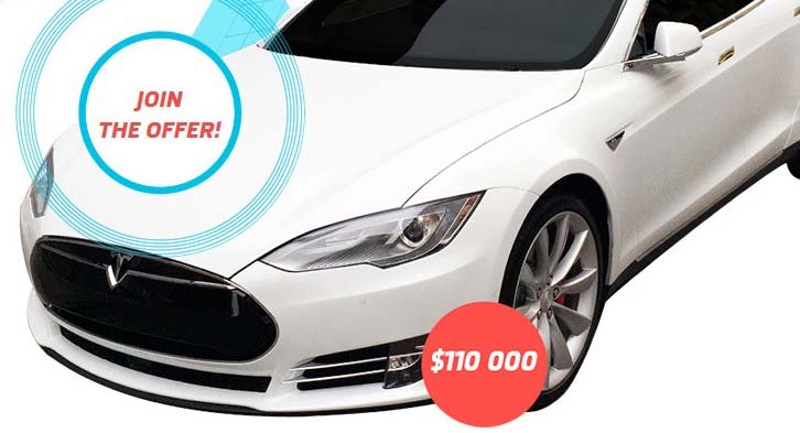 Trade & Win a Tesla Super-Car or 110,000 USD Cash