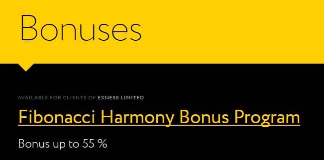 up to 55% Forex bonus on Deposit – Exness