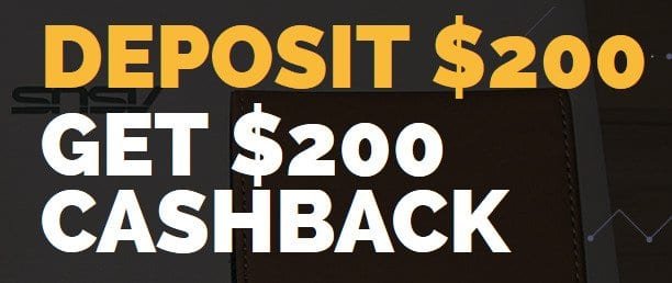 $200 Cashback On $200 Deposit