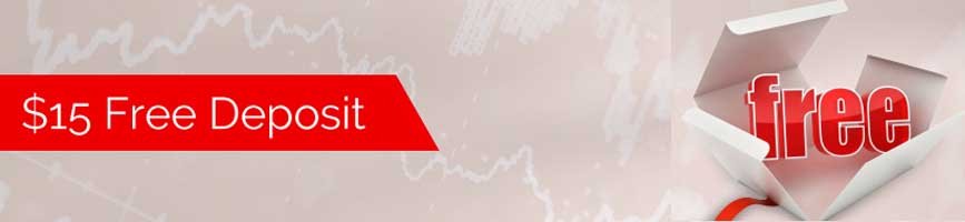 $15 no-deposit-Forex welcome bonus