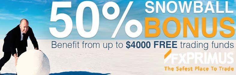GET 50% SNOWBALL FOREX BONUS