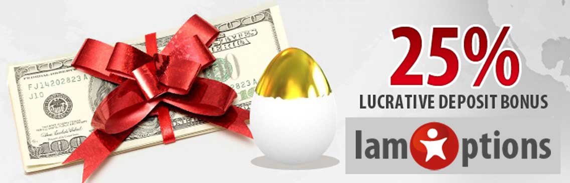 Binary Options Deposit Bonus 25%