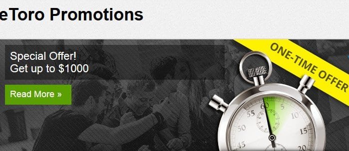 Up to $1000 Promotions - eToro