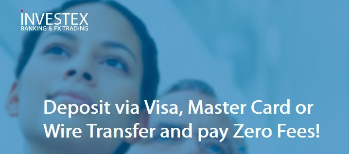 Zero Fees on deposit Investex