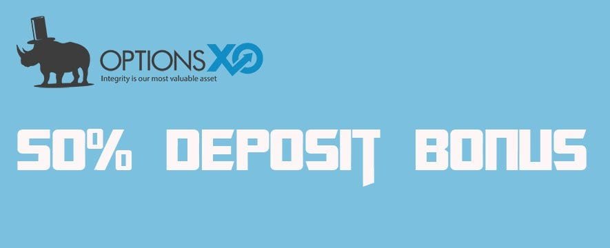 OptionsXO 50% Deposit Binary Bonus