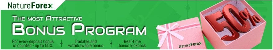 NatureForex Special Deposit Bonus