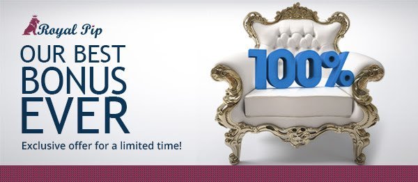 Royal PIP 100% Welcome Tradable Bonus