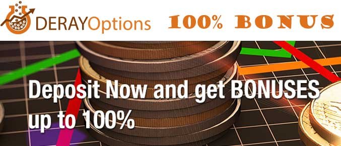 Deray Options Up to 100% Bonus