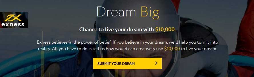 $10000 Dream Big Contest – EXNESS