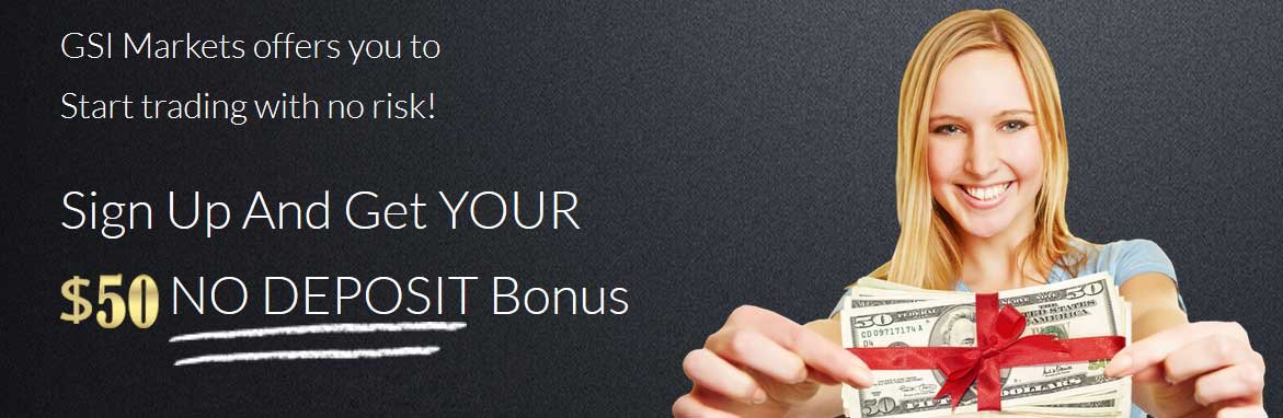 GSI Markets Sign Up $50 No Deposit Bonus