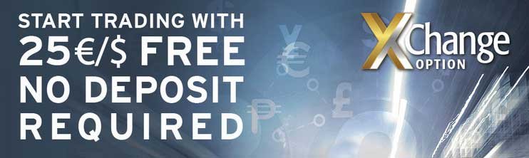 xchangeoption Binary 25 NO Deposit Promotion