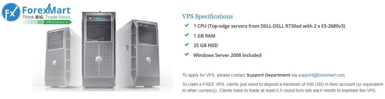 Forexmart Fully Free VPS Hosting