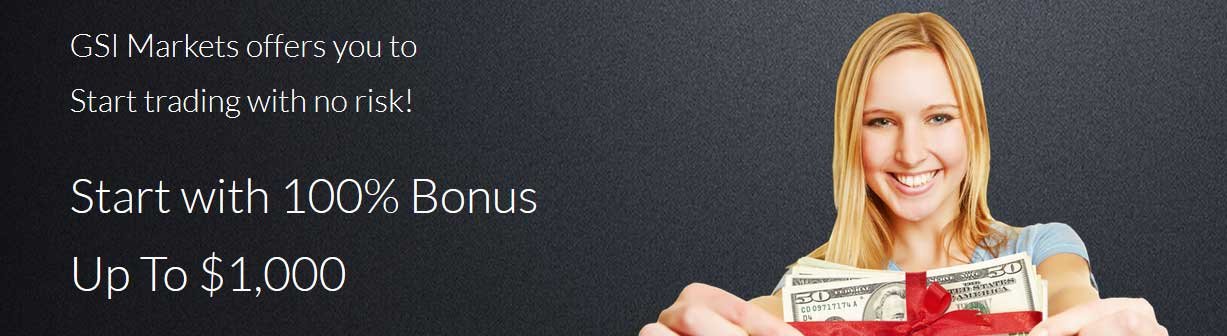 GSI Markets Deposit Bonus up to 100%