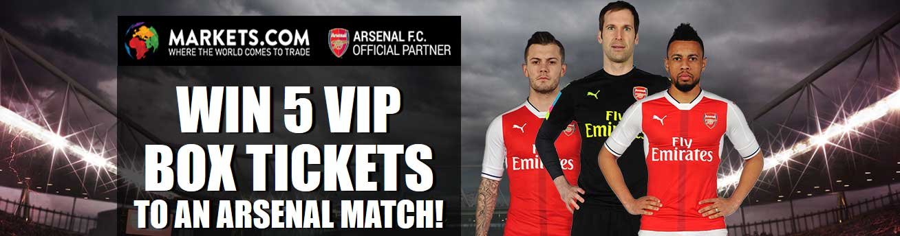 Markets.com Win Arsenal F.C. VIP Tickets