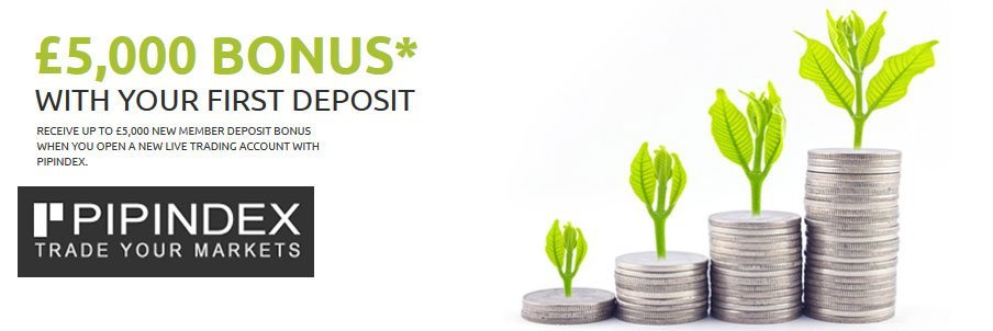 PIPINDEX First Deposit Bonus