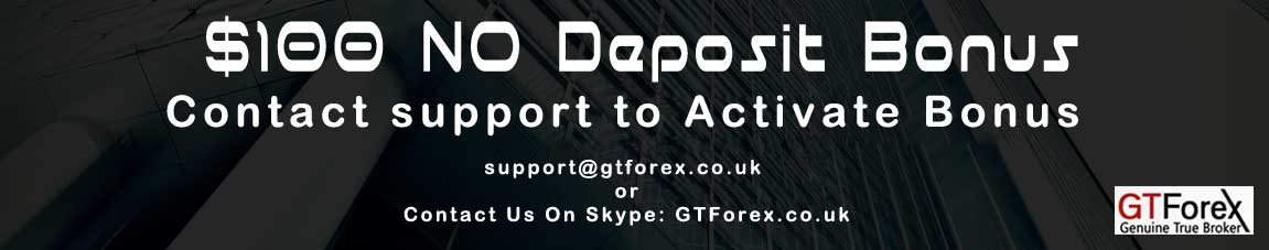 GTForex $100 No Deposit Bonus Offer