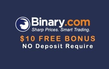 $10 Options NO DEPOSIT BONUS – Binary.com