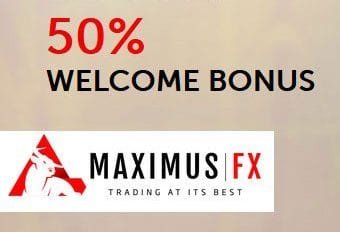 50%  Welcome Deposit Bonus – MaximusFX