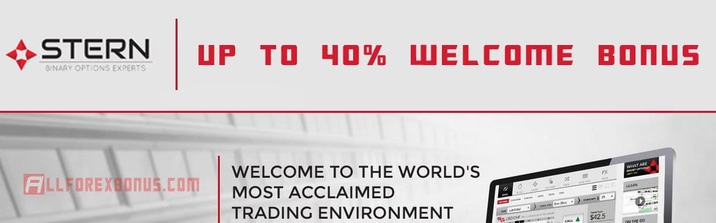 Stern Options BINARY WELCOME BONUS