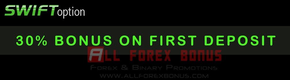 SwiftOption Welcome First Deposit Bonus