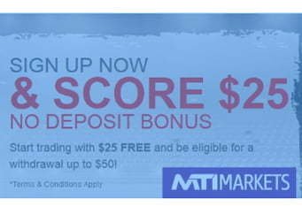 SIGN UP $25 NO DEPOSIT BONUS – MTiMarkets