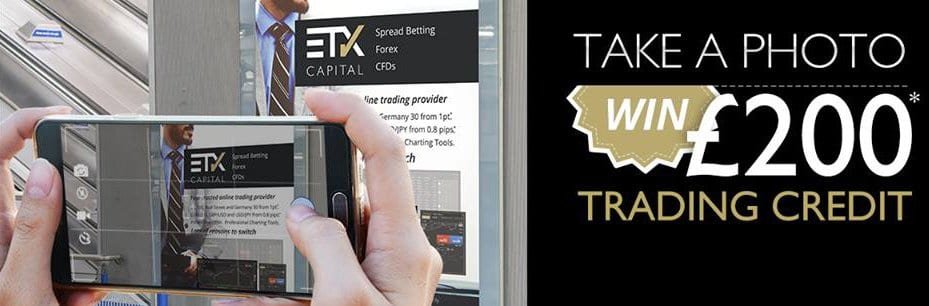 Win £200 Trading Credit to Take a Photo – ETX Capital