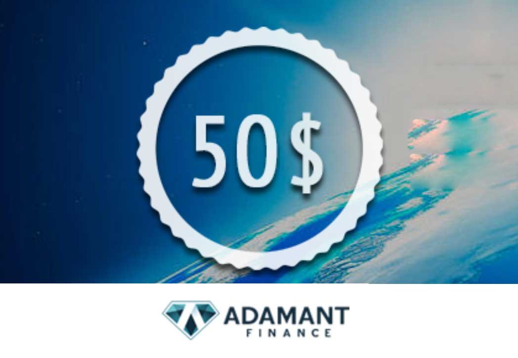 $50 NON-Deposit Forex Bonus – Adamant Finance