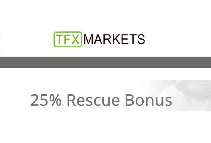 25% Rescue Equity Bonus – TFXMarkets