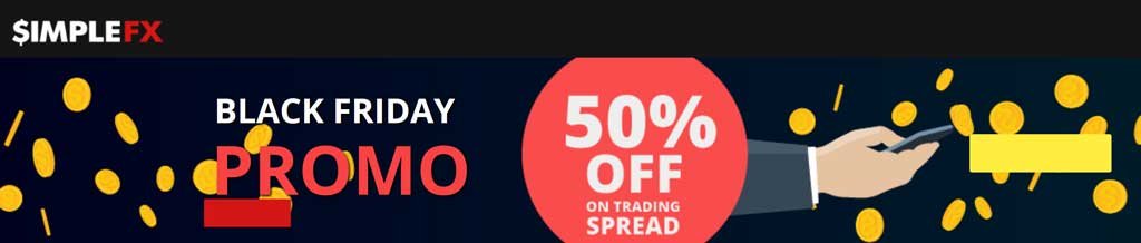 simplefx spread discount of Black firday