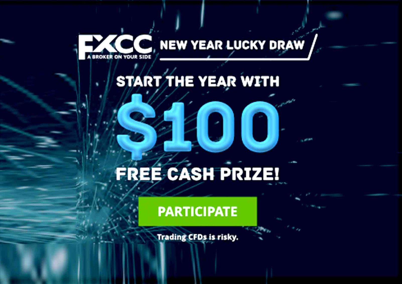 Win $100 Free – New Year Lucky Draw – FXCC